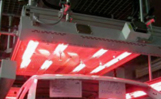 Black roof/color car infrared baking lamp